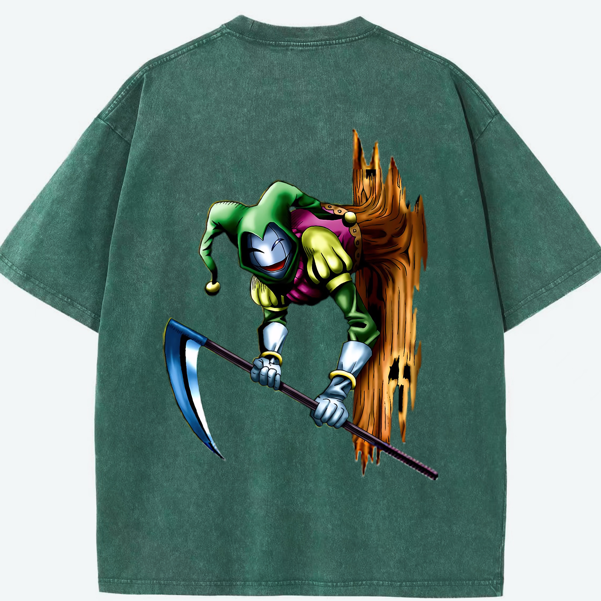 （画像用） 遊☆戯☆王 Yu-Gi-Oh! 綿100% ヴィンテージ風 半袖Tシャツ（背面プリント）